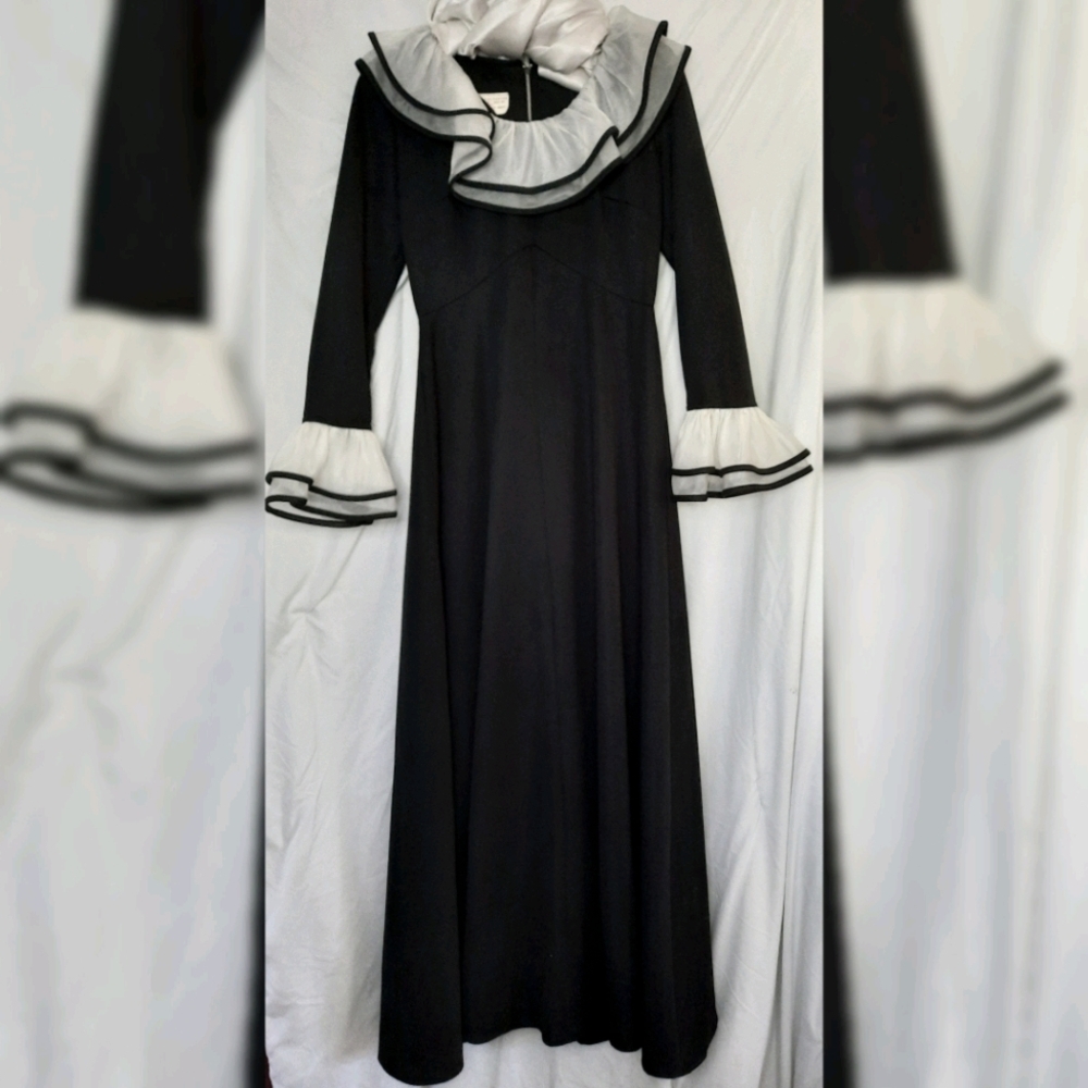 Vintage 1960s 1970s Floor Length Gown